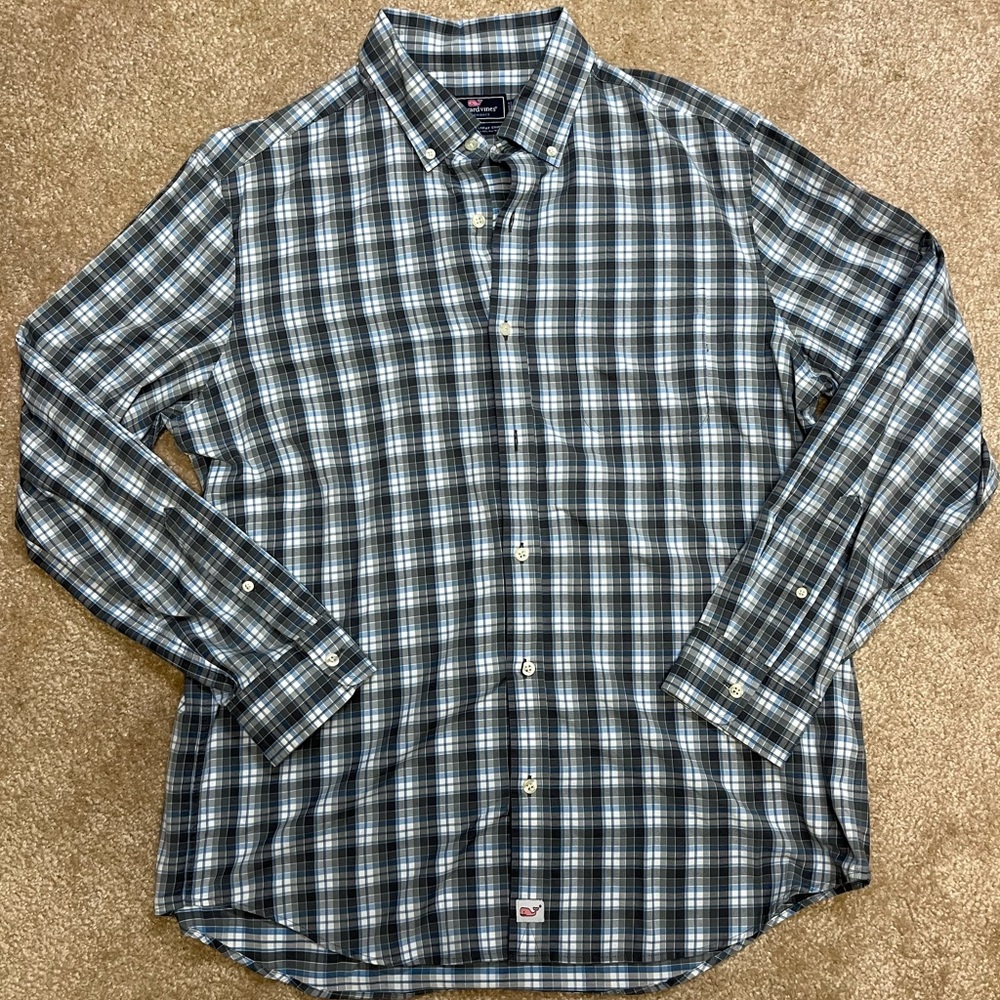 Vineyard Vines Plaid Button down Shirt